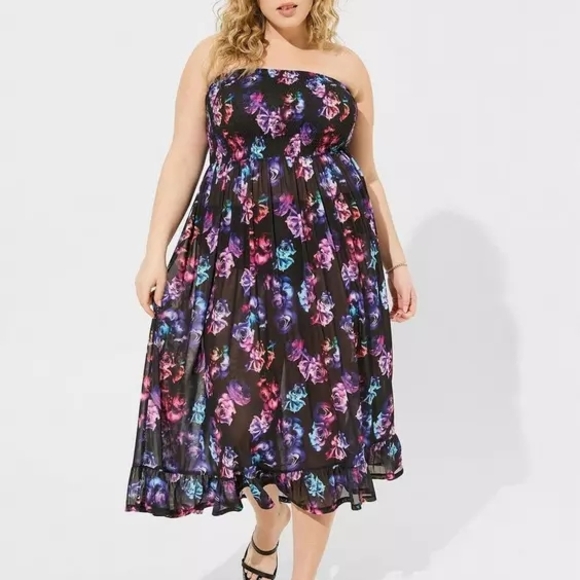 torrid Other - Mesh Cover-Up Tea Dress